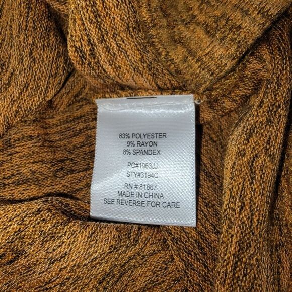 Olivia Sky Nwt two-tone cowl neck pull over top Large - Picture 8 of 8